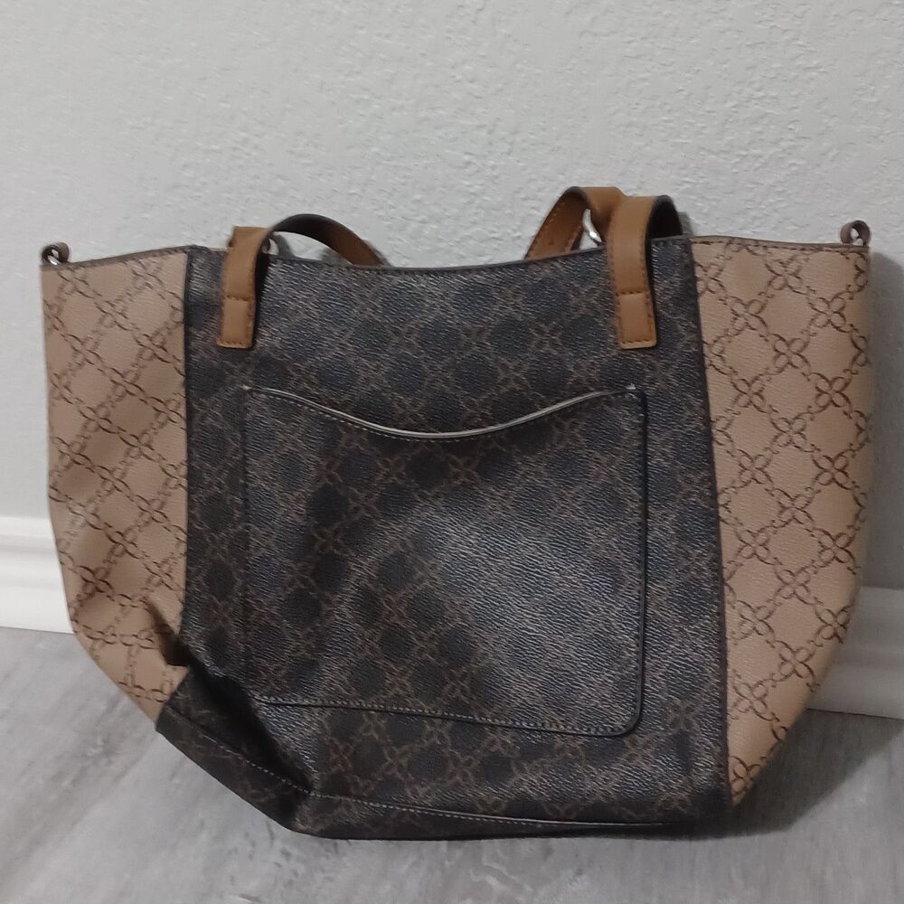 NINE WEST Two-Toned Brown Tote Bag & Crossbody Set - Picture 3 of 7